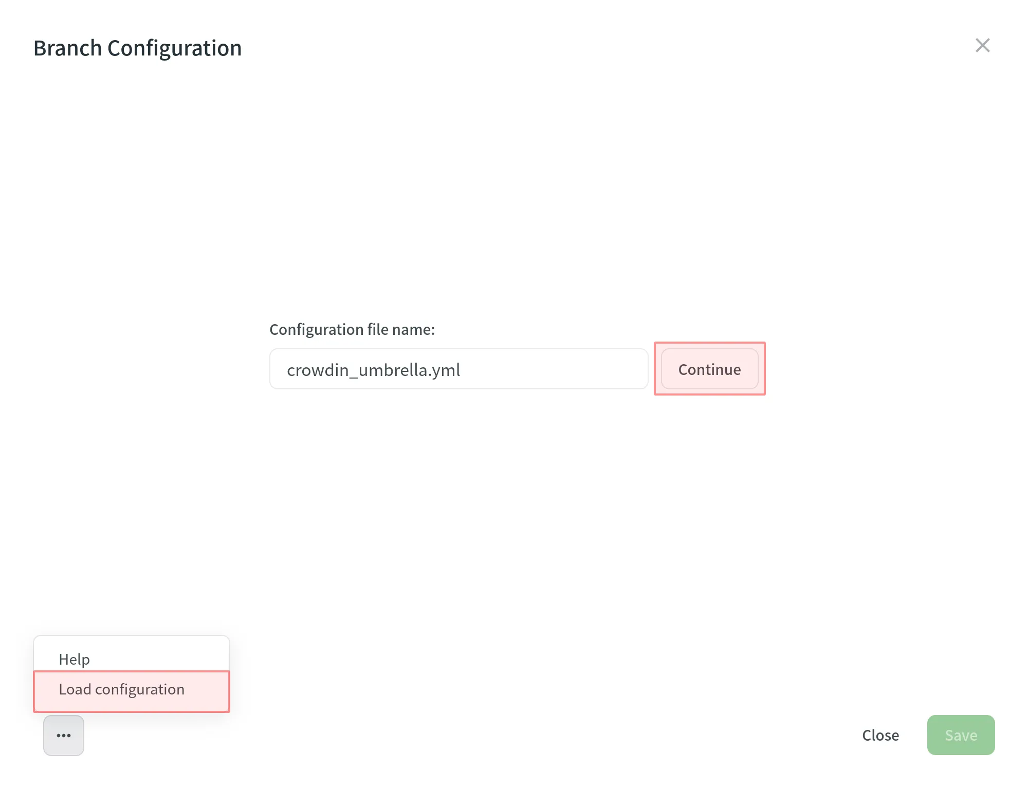 Load Configuration